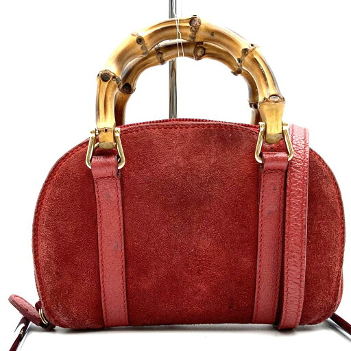 GUCCI グッチ 039 1705 0701 ショルダーバッグ ショルダーウォレット バンブー レッド スウェード レディース ファッション USED 【中古】 GUCCI グッチ 039 1705 0701 ショルダーバッグ ショルダーウォレット バンブー レッド スウェード レディース ファッション USED 【中古】