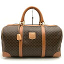 CELINE セリーヌ ボストンバッグ トラベルバッグ 旅行鞄 ブラウン PVC レザー メンズ レディース ファッション USED 【中古】