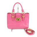 良品『USED』Miu Miu【ミュウ ミュウ】 マドラス 2Way ハンドバッグ レザー レディース