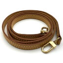 【決算前セール!!!7/12まで】LOUIS VUITTON ルイ・ヴィトン ショルダーストラップ 約120cm ヌメ革 レザー ブラウン ゴールド金具 レディ...