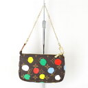 美品『USED』 LOUIS VUITTON ルイ・ヴィトン LV×YK ミニポシェット アクセソワール M81866 アクセサリーポーチ モノグラムキャンバス...