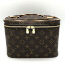 LOUIS VUITTON ルイ・ヴィトン ニースBB M42265 バニティバッグ メイクBOX 化粧ポーチ モノグラムキャンバス ブラウン 茶 レディースフ...