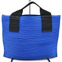 ISSEY MIYAKE イッセイミヤケ プリーツプリーズ ハンドバッグ ミニバッグ ブルー ブラック ポリエステル レディース 【中古】