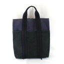 『USED』 HERMES エルメス フールトゥカバス トートバッグ キャンバス ネイビー レディース【中古】(4)