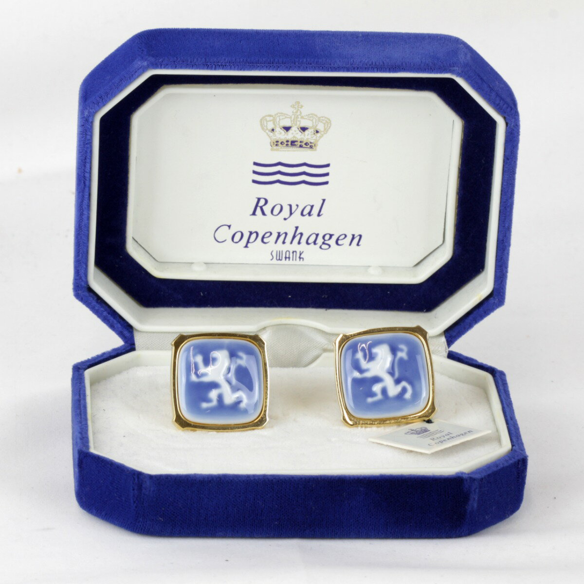 美品『USED』 Royal Copenhagen ロイヤルコペンハーゲン カフス ブルー レディース【中古】