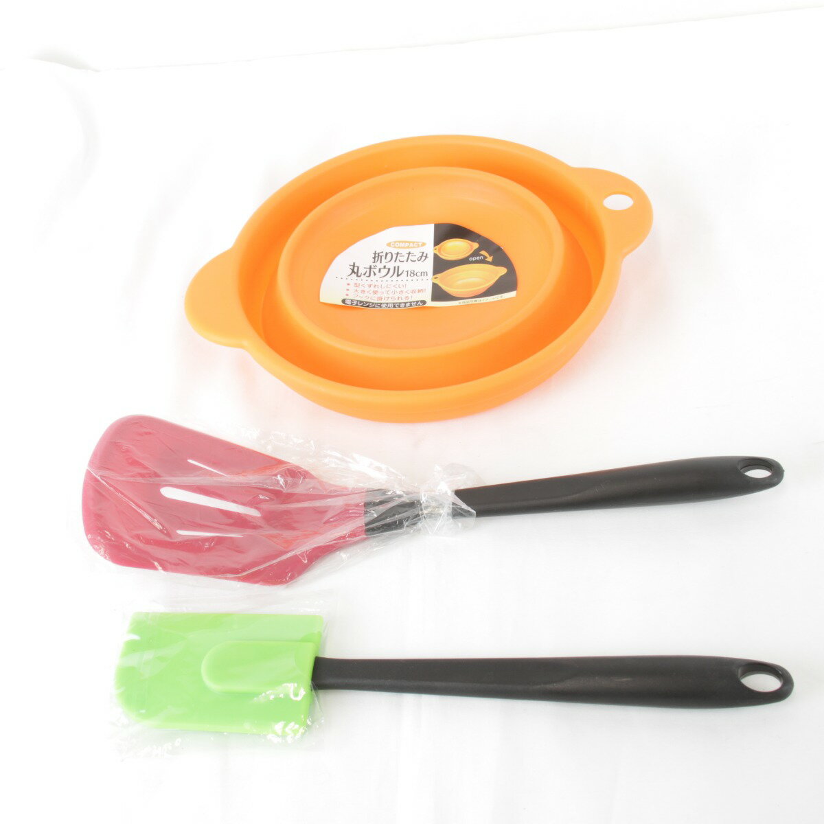 『未使用品』調理セット 折りたたみボウル フライ返し ゴムベラ シリコン その他雑貨 ユニセックス キ..