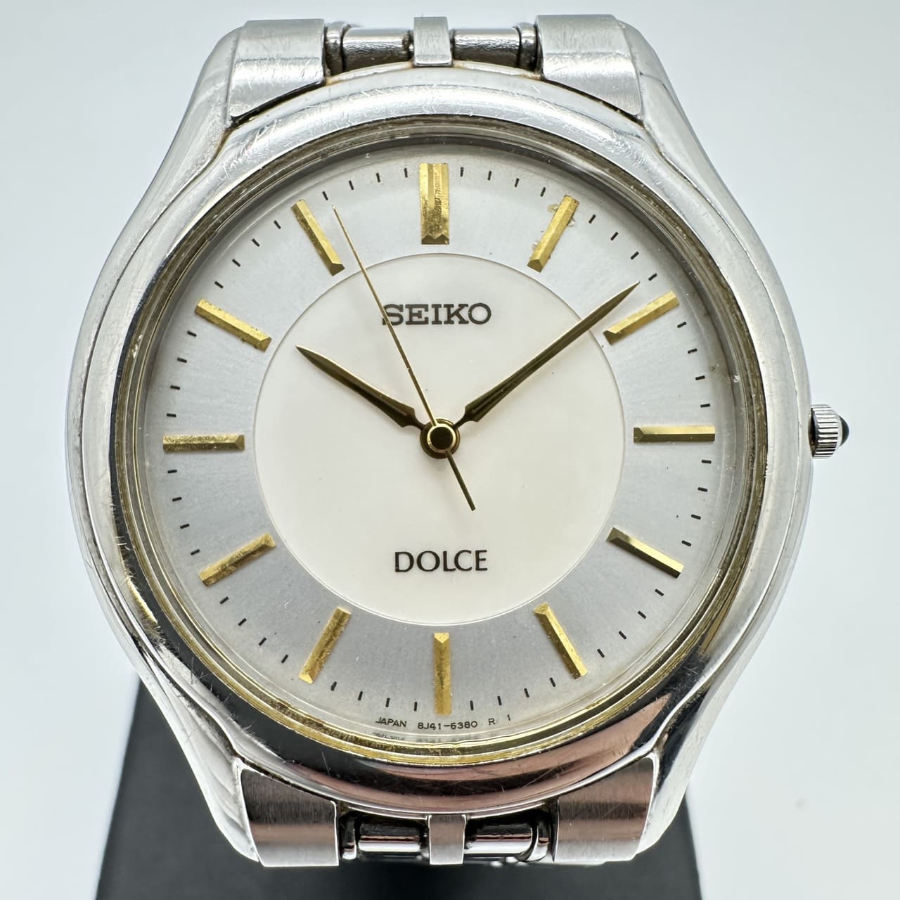 SEIKO セイコー ドルチェ DOLCE 8J41-6030 腕時計 クオーツ シルバー メンズ レディース ヴィンテージ ファッション USED【中古】(2)