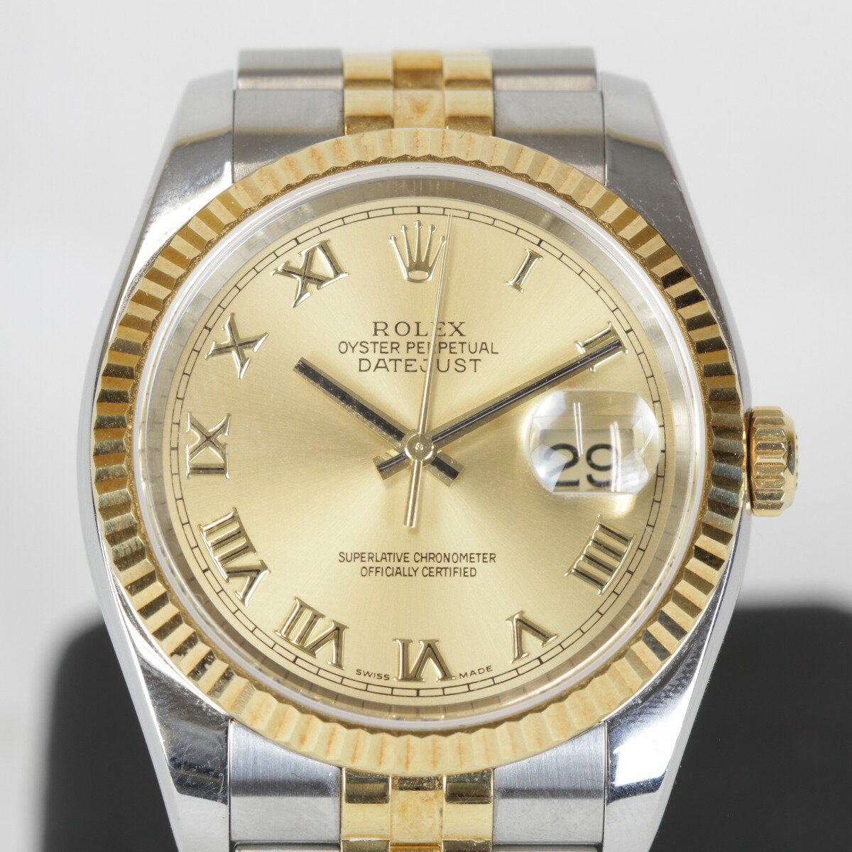 美品『USED』ROLEX【ロレックス】 116233 デイトジャスト 保証書/コマ有 腕時計 ステンレススチール ゴールド/シルバー 稼働品 メンズ 高級(2)
