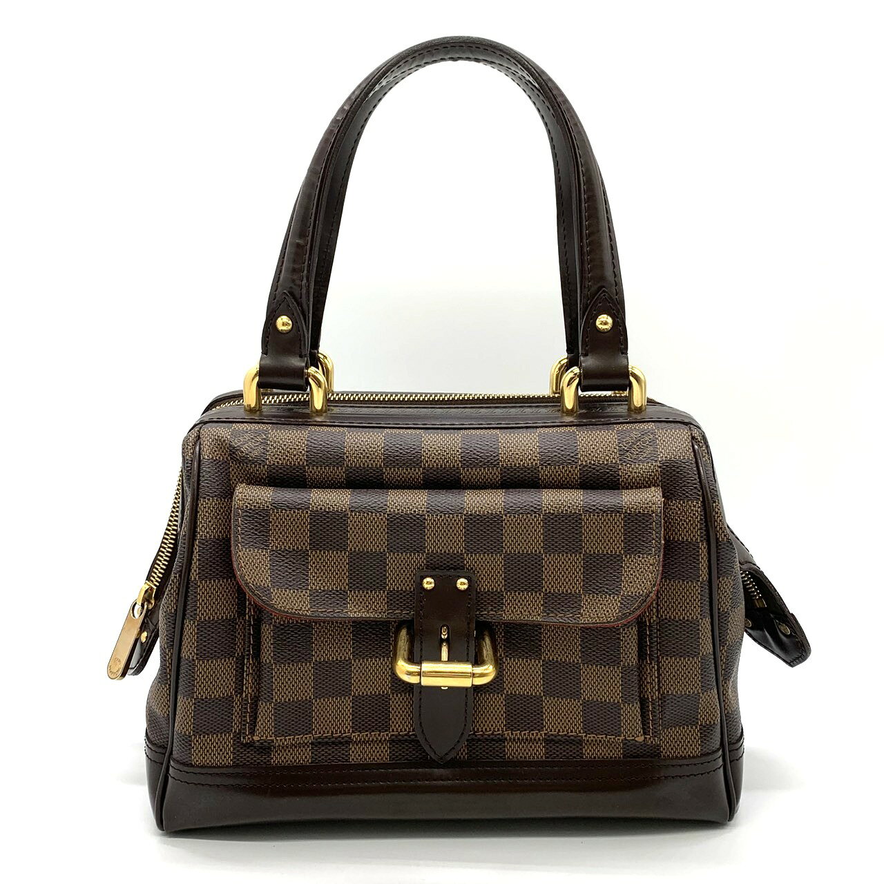 樂天商城 - LOUIS VUITTON ルイ・ヴィトン ナイツブリッジ N51201 ハンドバッグ ダミエアズールキャンバス ブラウン レディース【中古】