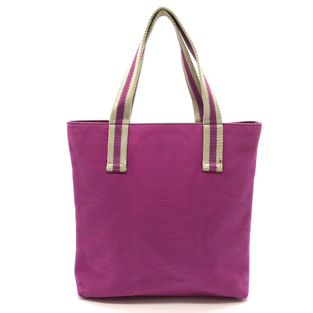 GUCCI グッチ 140691 ハンドバッグ トートバッグ キャンバス ピンク レディース メンズ ファッション ヴィンテージ USED【中古】
