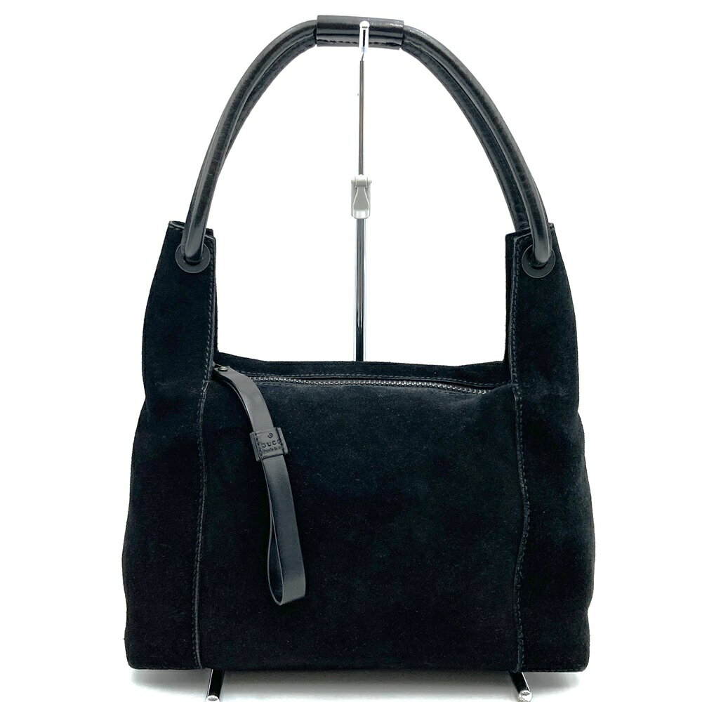 GUCCI グッチ スエード ショルダーバッグ ブラック GUCCI（グッチ） スエード ワンショルダー バッグ 肩掛け 002058