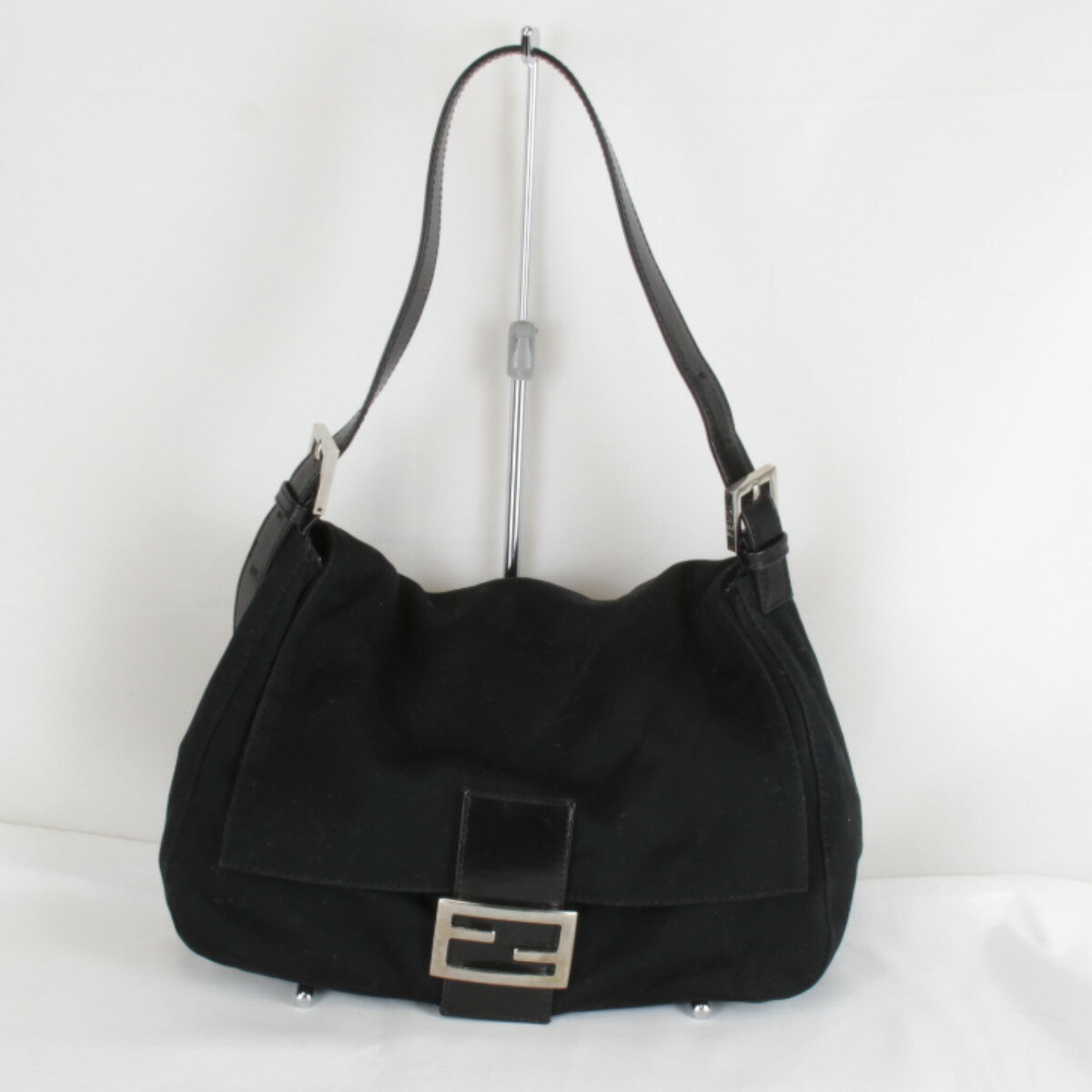 FENDI ブラック ハンドバッグマンマバゲット黒ジャージ | ヤマダウェブコム