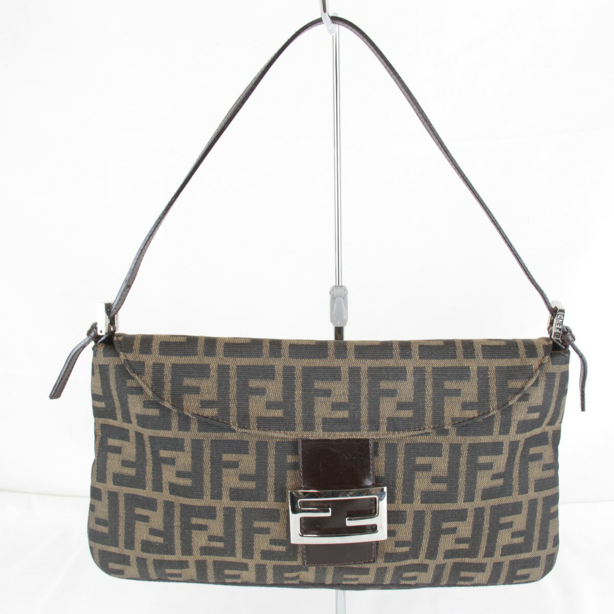 樂天商城 - 【価格改定】良品『USED』FENDI【フェンディ】 ズッカ マンマバケット ロゴ ショルダーバッグ キャンバス 290g レディース ブラウン ハイブランド