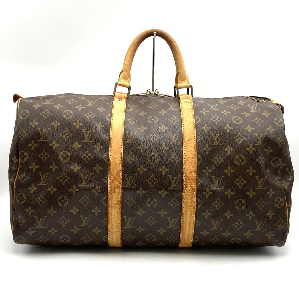 LOUIS VUITTON - LOUIS VUITTON ルイ・ヴィトン M41426 キーポル50 ボストンバッグ 旅行鞄 モノグラム レディース メンズ ヴィンテージ【中古】