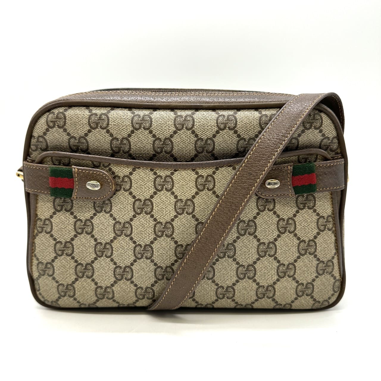 Rakuten - GUCCI グッチ 93 02 049 GGスプリーム シェリー ショルダーバッグ レザー レディース ヴィンテージ オールド【中古】