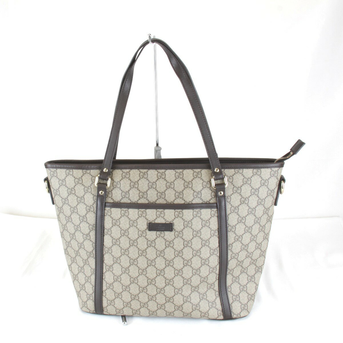 Rakuten - 美品『USED』 GUCCI グッチ 388929・525040 トートバッグ GGスプリームキャンバス ベージュ レディース【中古】
