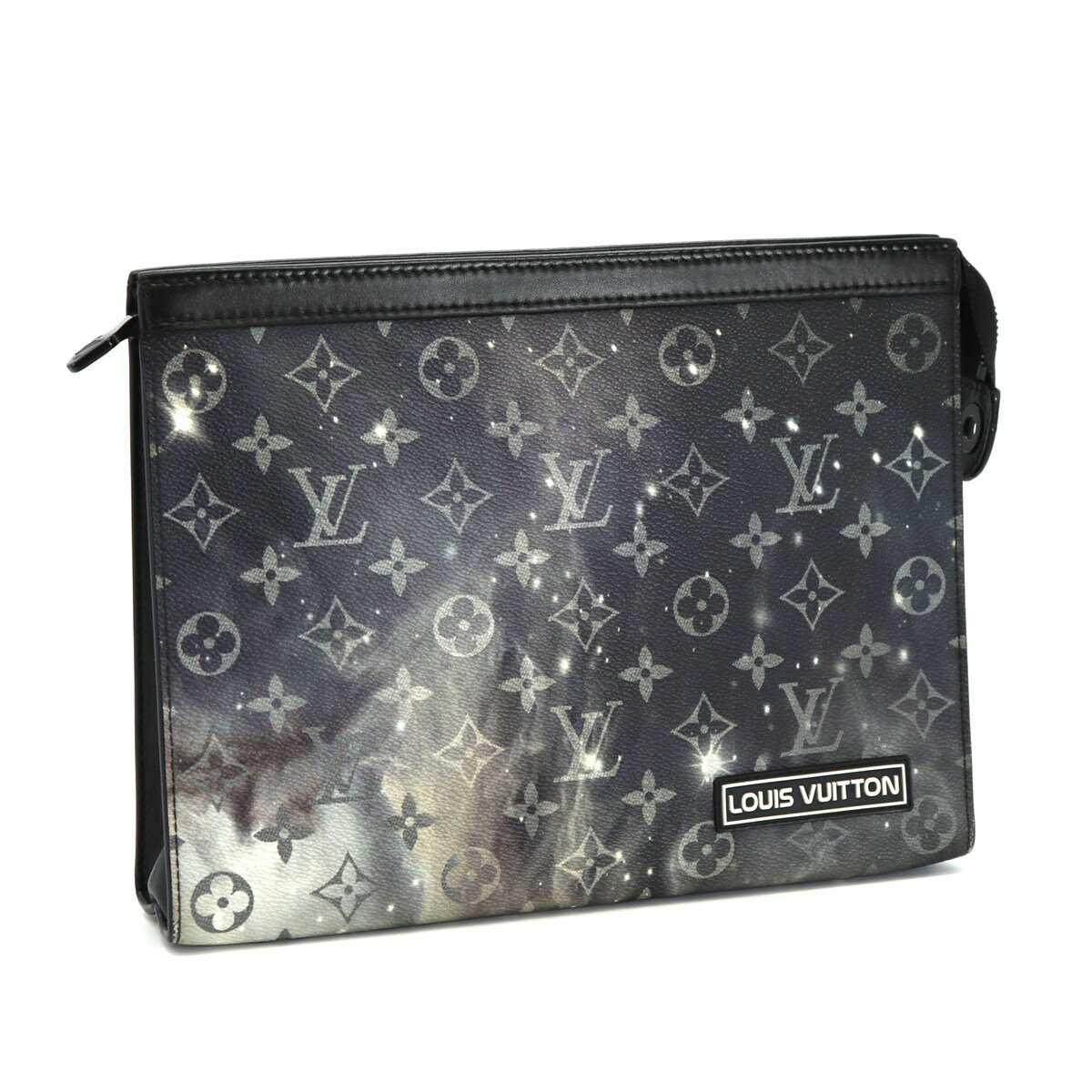 Rakuten - LOUIS VUITTON ルイ・ヴィトン M44448 ポシェット ヴォワヤージュMM クラッチバッグ モノグラムギャラクシー ブラック メンズ【中古】