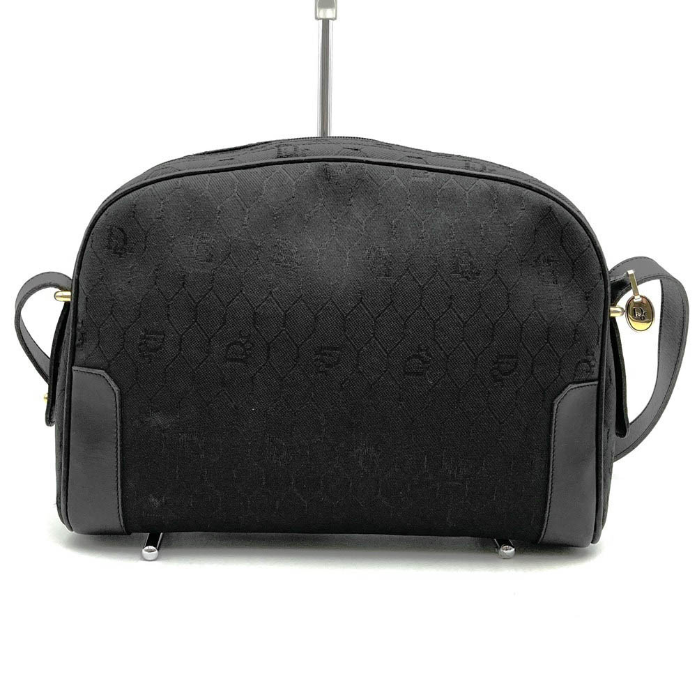 Dior ディオール ショルダーバッグ ハニカム柄 キャンバス/レザー ブラック レディ...
