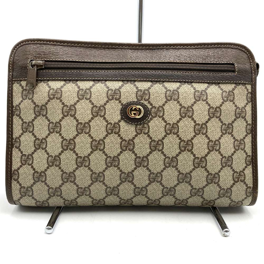 gucci///////////////\' - GUCCI オールドグッチ クラッチバッグ ポーチ セカンドバッグ PVC GGスプリーム レディース ヴィンテージ【中古】