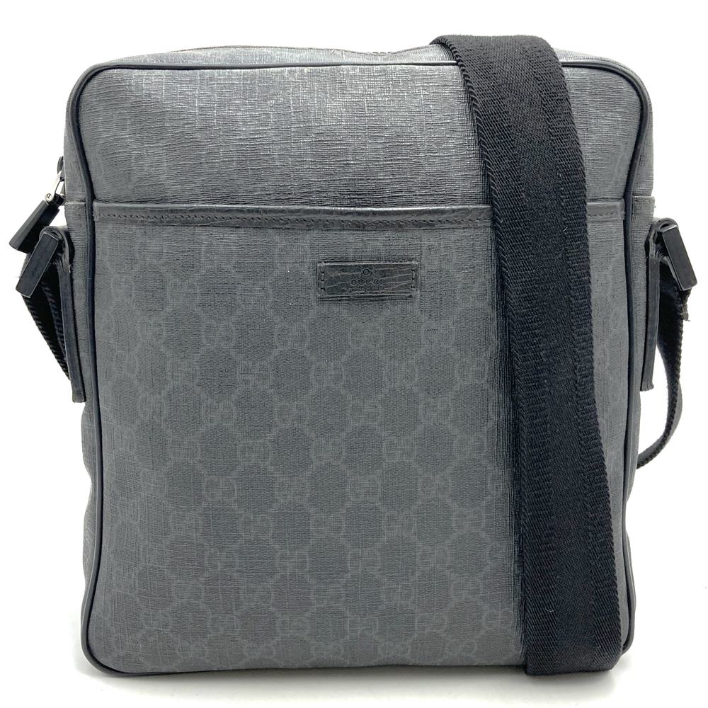 gucci///////////////\' - GUCCI グッチ 162907 GGスプリーム ショルダーバッグ ブラック レディース メンズ【中古】