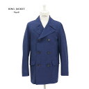 RING JACKET Napoli リングヂャケットナポリ ウール・シルク・リネン・ポリウレタン P-COAT 【ネイビー/無地】