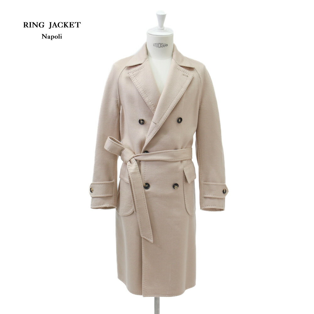 RING JACKET Napoli リングヂャケットナポリ ダブルフェイス ベルテッド ダブルラグランスリーブ コート