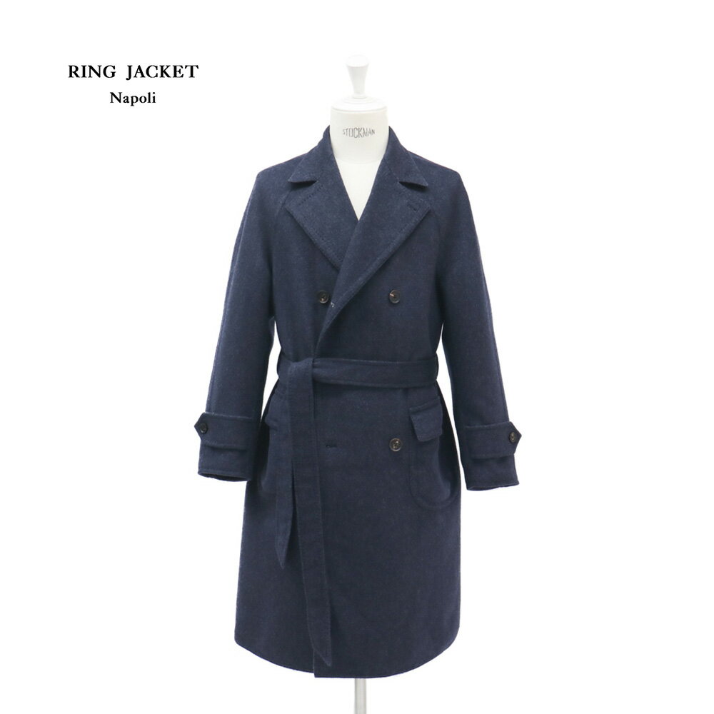 RING JACKET Napoli リングヂャケットナポリ ダブルフェイス ベルテッド ダブルラグランスリーブ コート