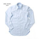 RING JACKET Napoli リングヂャケットナポリハンド9工程 100/2×100/2 レギュラーカラーシャツ【ブルー/無地】(4)