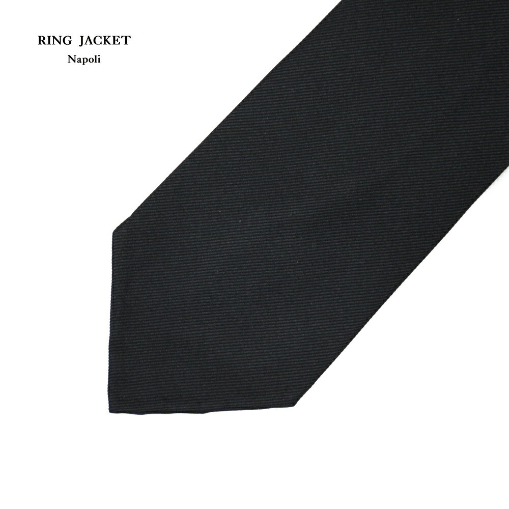 RING JACKET Napoli リングヂャケットナポリ ソリッドタイ SFODERATA【ブラック】