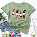 クリスマス tシャツ レディース クリスマス 仮装 衣装 エルフ柄 可愛い クリスマス Tシャツ トップス シャツ サンタ コスチューム コスプレ おもしろtシャツ 大人 カットソー 人気 雰囲気 半袖 丸いネック 夏服 普段着 個性的 面白い S~5XL