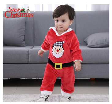 クリスマス コスプレ ベビー サンタ ロンパース ベビー着ぐるみ クリスマス 仮装 赤ちゃん 子ども 女の子 男の子 サンタ 衣装 サンタクロース サンタさん 誕生日 パーティー お遊戯会 衣装 仮装 コスプレ 記念写真 新生児 仮装 サンタ ロンパース 70 80 90 95