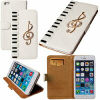 iPhone8 iphonex iphone xs iPhoneXR iPhone7ケース iphone6s iphone スマホケース 手帳型 iPhone7 iPhone7Plus 音符 アイフォン6s ケース ピアノ 鍵盤 音符iphone6s plus アイフォン6s デコ デザイン 手帳型ケース ラインストーン アイフォン7