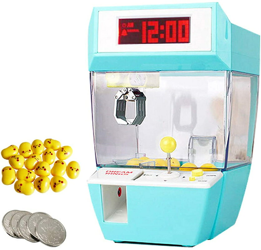 クレーンゲーム UFOキャッチャー 家庭用 おもちゃ フェリモア 目覚まし時計 デジタル UFOキャッチャー ミニクレーンゲーム 卓上 おもちゃ雑貨 アーケードゲーム お楽しみ会 新年 クリスマス お祝い