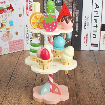 プレイハウスセット アイスクリーム ケーキおもちゃ 女の子の親子ゲーム (2-7歳)用の11ピースの教育用おもちゃセット新年 クリスマスプレゼント お祝い