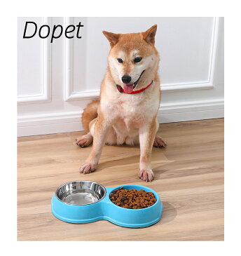 【送料無料】ペットボウル 犬 いぬ用 Dopet ペット食器 ダイエット 早食い防止 健康管理 ペット フードボウル 滑り止め付 小型犬【4色選択】