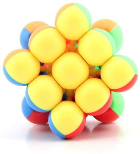 丸珠 マジックキューブ 3x3x3 スピードキューブ 競技用 立体パズル キューブパズル 知育玩具 脳トレ ストレス解消キューブ カラー シールなし 6歳以上適合