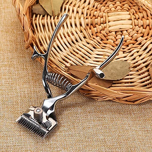 手動トリマー ペット用 ステンレス鋼製 防水 猫と犬用の手動グルーミング はさみ コードレス クラシック ヘアカット ツール