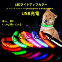 犬 首輪 光る 犬用 LED光る 犬 散歩 ライト 夜 ライト USB充電式 柔らかい 軽量 暗闇で光る安全首輪 サイズ調節可能 防水型 高輝度 長時間点灯 安全のための視認性の高い犬の首輪ライト 夜の道路の歩行事故を防ぎます猫 小型犬 中型犬 大型犬