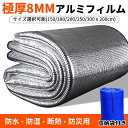 8 銀マット 極厚 アルミフィルム ピングシート 両面アルミ 防水 防湿 断熱 (150/180/200/250/300x200) ピクニックシート キャンプマ...