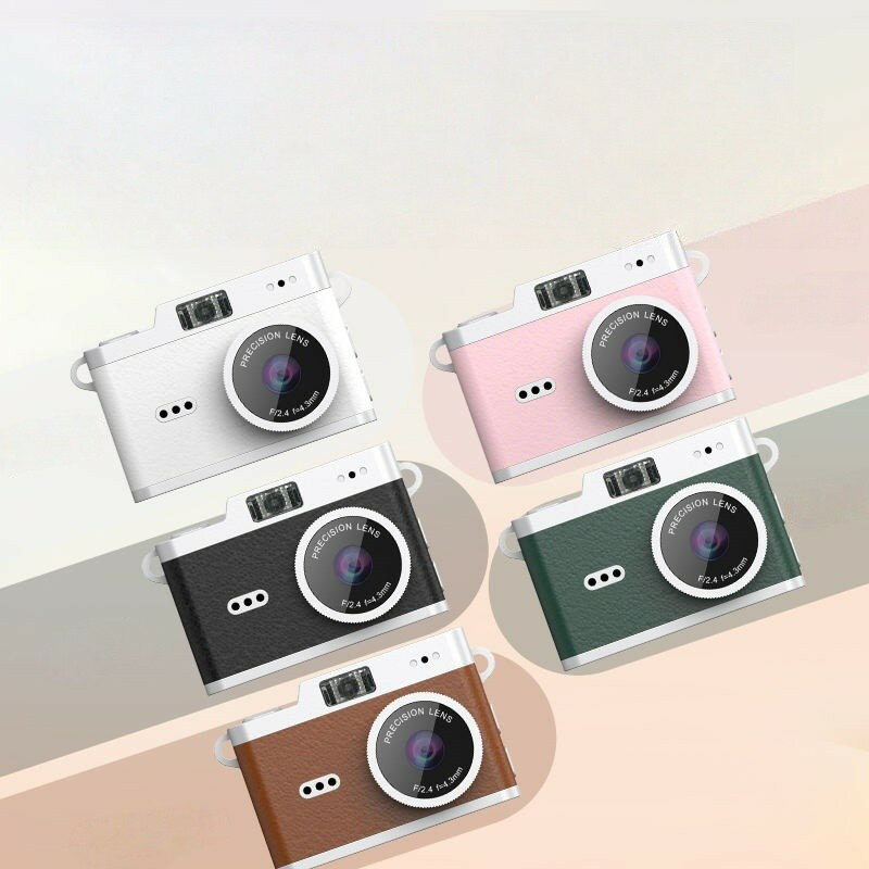 【復古デザイン】CCDカメラ デジタルカメラ 800万画素 8倍ズーム 64GB内蔵 ポータブル おしゃれ アクセ..