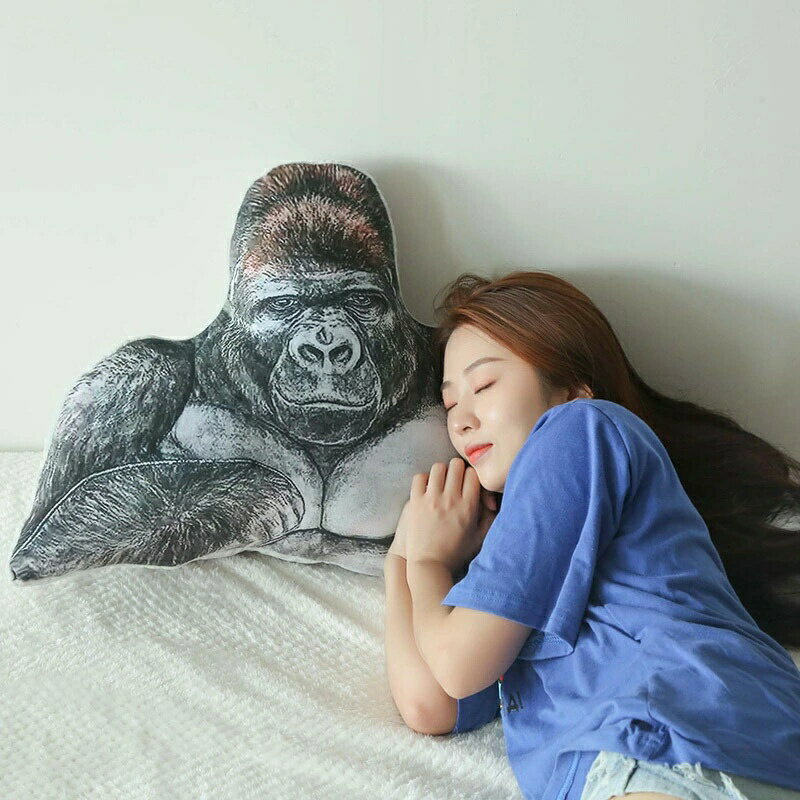 乐天商城 - 【彼氏代わり】ゴリラ 抱き枕 ぬいぐるみ 大きい 90×45cm カバー取り外し洗える 柔らか PP綿 誕生日プレゼント 彼女 ギフト 癒し インテリア