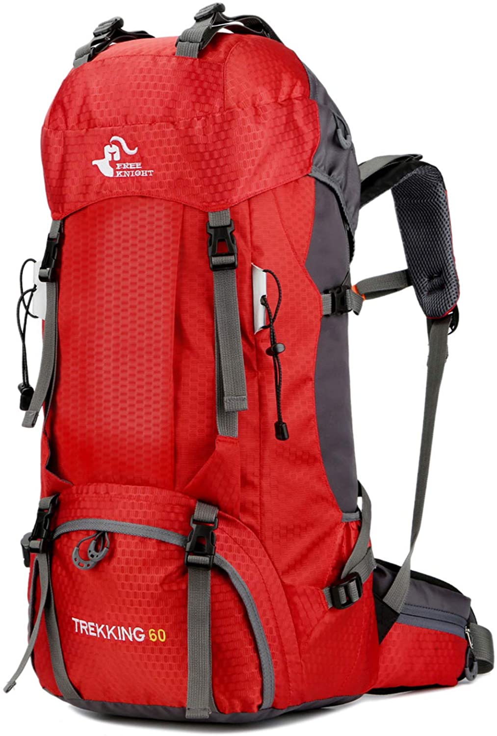 バックパック 多機能 登山 リュック 60L 大容量 登山用バッグ 軽量 高通気性 リュックサック 山登り 泊旅行 海外旅行 防災 ハイキング レインカバー付き