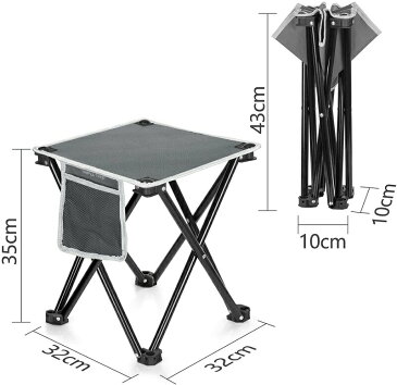 アウトドアチェア 折りたたみ 椅子 【耐荷重180kg】 超軽量 キャンプ椅子 レジャーチェア イス コンパクト お花見 お釣り 収納袋付き 携帯便利