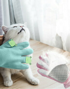 ペットブラシ グルーミンググローブ 猫 ブラッシング ブラシ 手袋 抜け毛取り クリーナー マッサージブラシ 犬 グローブ ペット毛取りブラシ お手入れ 2点セット 両手