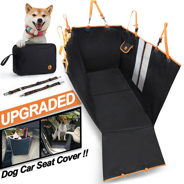 新型ペット用ドライブシート 犬猫ドライブ用品 車用ペットシート カーシートカバー ドライブボックス 犬 車 シート ボックス 防水 滑り止め 犬ドライブ マット 4WAY 犬 車 シート カー用品 大中小型車用 全種犬用猫用 車後部座席 5層 900Dオックスフォード布