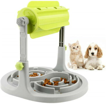 犬猫用おもちゃ おやつ 餌入れ玩具 ねこ いぬ 食漏れ食器 ノーズワーク 鼻づまり フードボウル 犬噛む 嗅覚訓練 回転式 早食い防止 健康守り 調整可能 自動給餌 遊び用具 知育訓練オモチャ ストレス解消