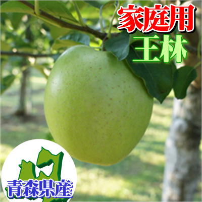 【ご予約商品】青森県産家庭用「王林」10kgダンボール・フルーツキャップ詰（約32〜40玉入）