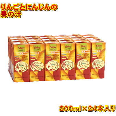 商品説明 ■りんごとにんじんの果の汁 青森県産にんじんと青森県産りんご（濃縮還元）に、国産しょうがを少し加えたミックスジュースです！原材料すべて国産のため、お子様でも安心してお飲みいただけます。 原材料名 にんじん（青森県産）、りんご（青森県産）しょうが（国産）、酸味料／香料 保存方法 直射日光を避けて保存してください。 未開封時は、常温保存可能です。 商品内容 200ml紙パック×24本入 製造日より9ヶ月&nbsp;