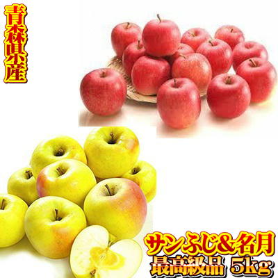 青森県産サンふじ＆名月最高級品5kg