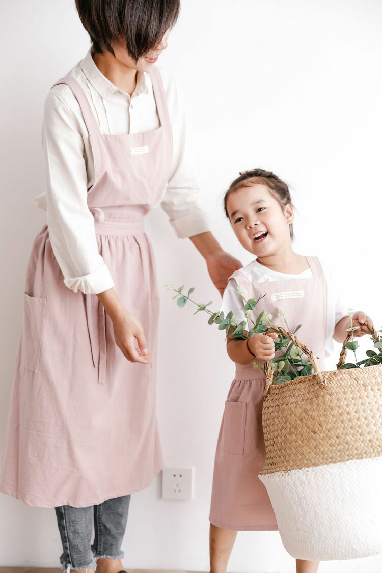 キッズ エプロン 綿100％ 子供用 北欧風 コットン おしゃれ 女の子 エプロン 子供 紐 キッズエプロン こども 料理 子供用 シンプル エプロンワンピース かわいい 保育園 幼稚園 低学年 大掃除グッズ 調理実習 DIY 色落ちしない キッズ用エプロン 料理教室 学校 小学校